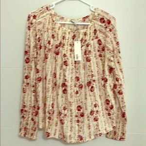 NWT Lucky Brand cute long sleeve top